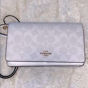 Coach ‘Anna’ Monogram fold-over, crossbody clutch